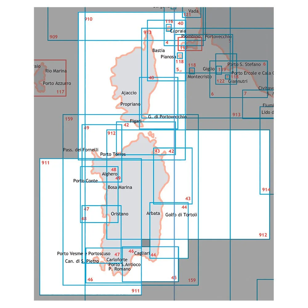 Купить Istituto idrografico 100046 Capo Spartivento-Isola San Pietro Морские карты 7ft.ru в интернет магазине Семь Футов