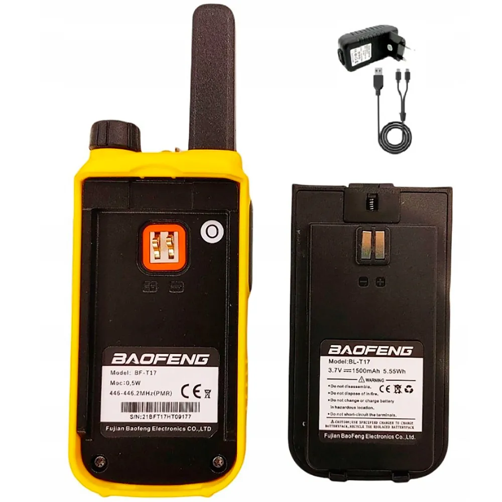 Купить Baofeng radbafkro0006 рация Bf-T17 2 Единицы Yellow 25x12x8 7ft.ru в интернет магазине Семь Футов