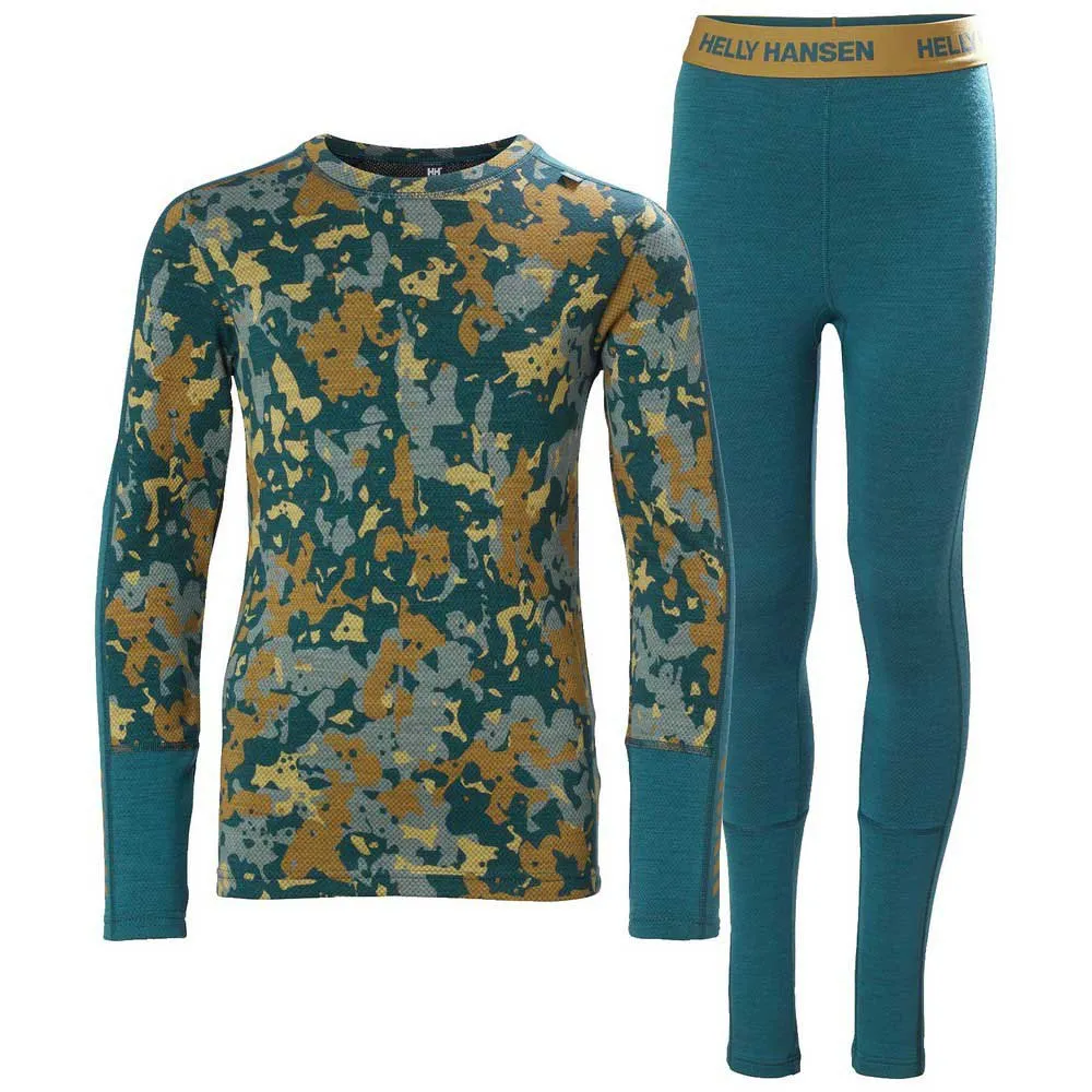 Купить Helly hansen 48179_453-152 Набор базовых слоев Graphic Lifa Merino Set Junior Dark Creek 60x40x40 11-12 Years 7ft.ru в интернет магазине Семь Футов