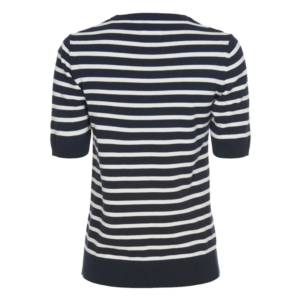 Купить Redgreen 171612107-168-xxl Футболка с коротким рукавом Aimee Navy Stripe 30x25x2 2XL 7ft.ru в интернет магазине Семь Футов