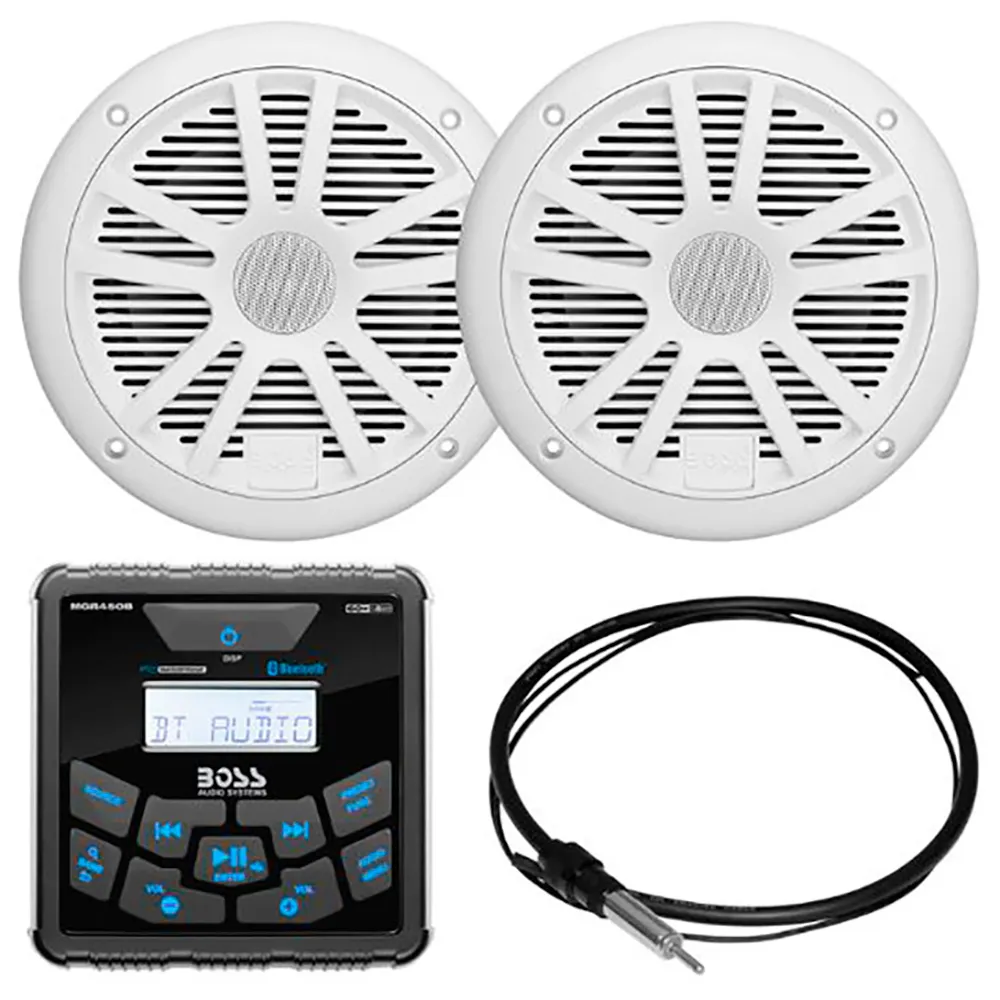Купить Boss audio nk-166-nk Аудиопакет MCKGB450W.6 White / Black 35x20x20 7ft.ru в интернет магазине Семь Футов