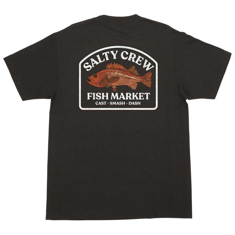 Купить Salty crew 20035495-BLK-M Футболка с коротким рукавом Fish Market Premium Черный Black M 7ft.ru в интернет магазине Семь Футов