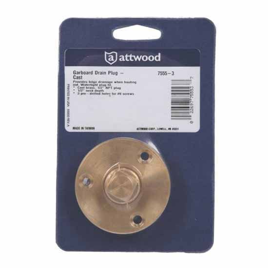 Купить Attwood ATW7555-3 Латунная опора шпигата Золотистый Bronze 1/2´´ 7ft.ru в интернет магазине Семь Футов