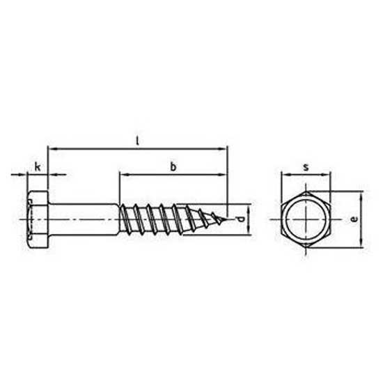 Купить Euromarine VIXVBH0880-10 VBTH DIN 571 A4 8x80 mm Шуруп с шестигранной головкой 10 единицы Grey 7ft.ru в интернет магазине Семь Футов