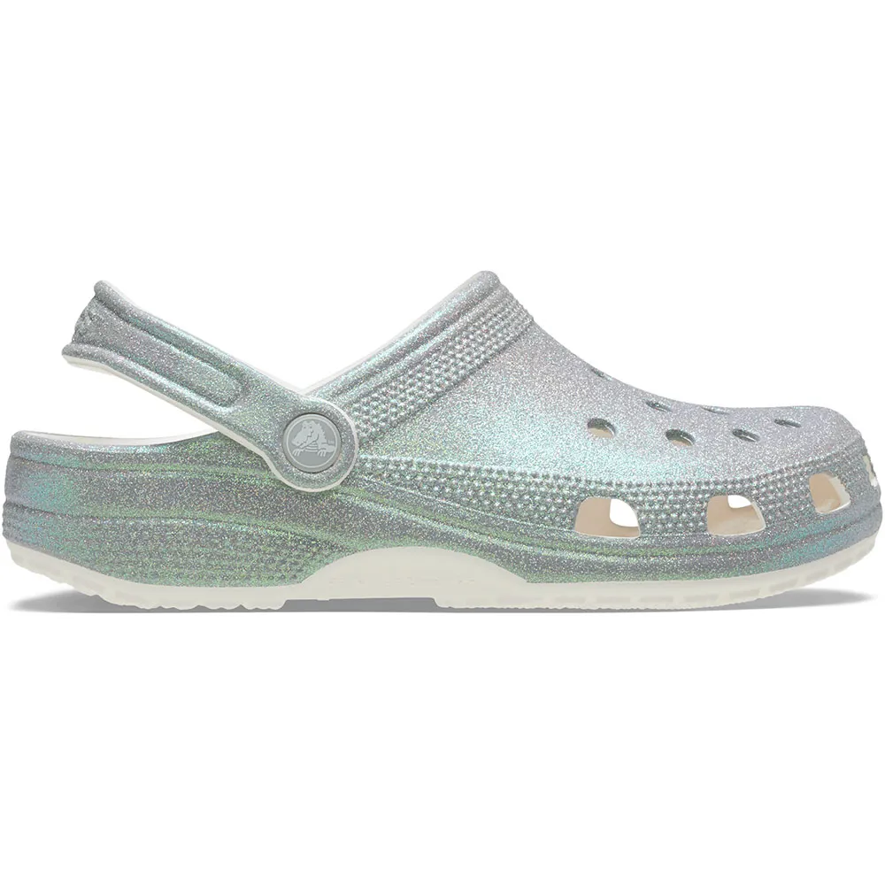 Купить Crocs 211005-100b-m4w6 Деревянные башмаки Classic Iridescent Glitter White 35x25x15 EU 36 7ft.ru в интернет магазине Семь Футов