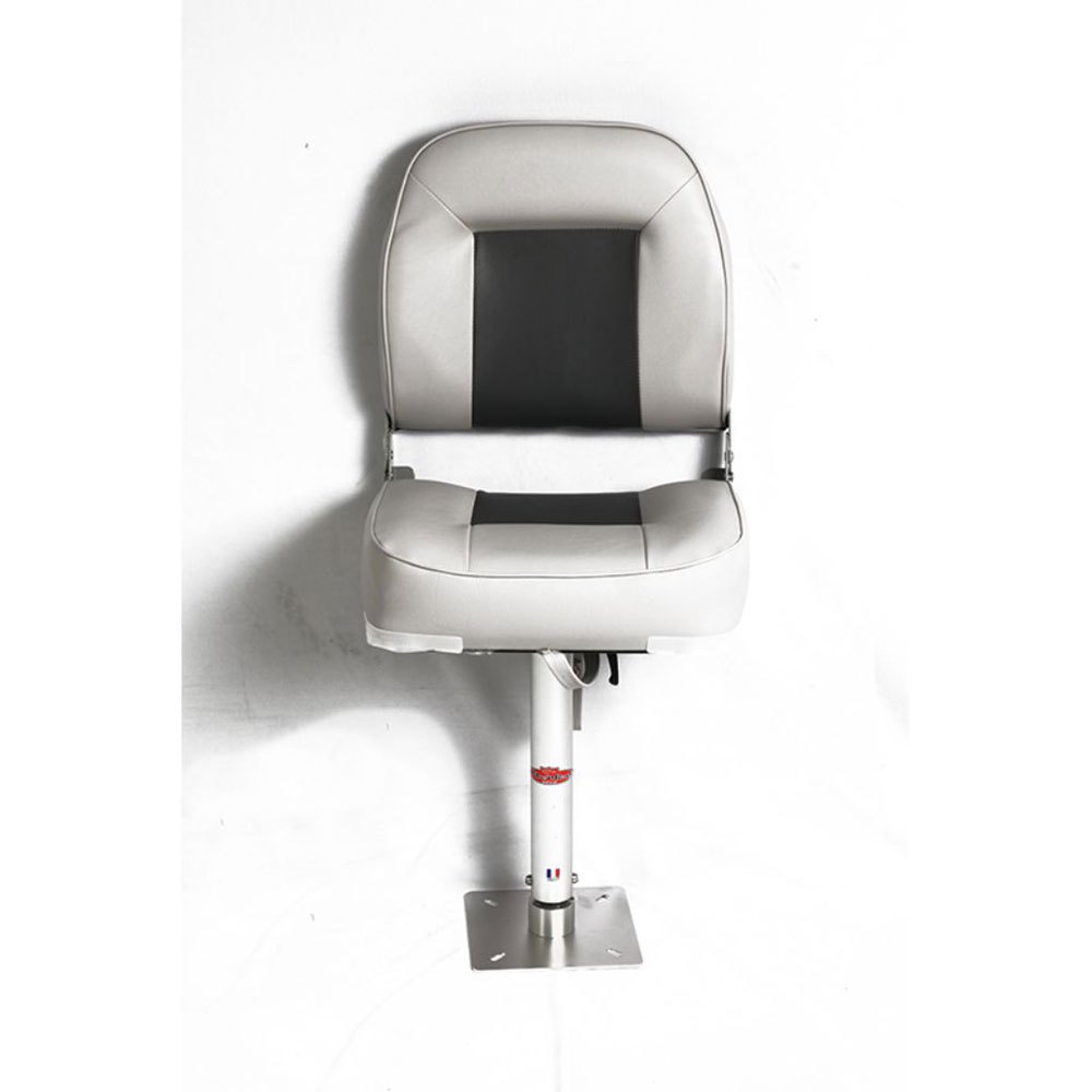 Купить Pike n bass 240228 Alu Seat Foot Telescopic Серый  White 460-740 mm  7ft.ru в интернет магазине Семь Футов