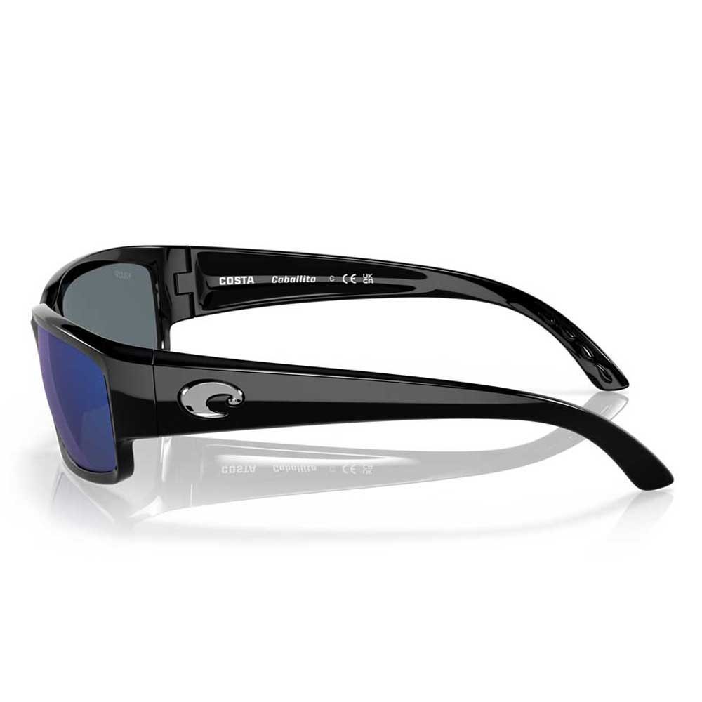 Купить Costa 06S9025-90250659 Зеркальные поляризованные солнцезащитные очки Caballito Shiny Black Blue Mirror 580P/CAT3 7ft.ru в интернет магазине Семь Футов