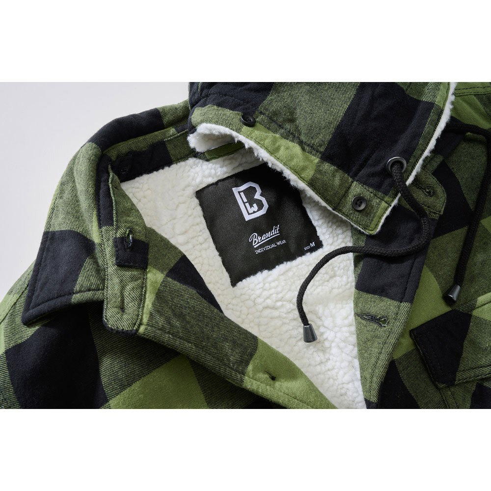 Купить Brandit 3172-184-XXL Куртка Lumberjack Зеленый  Black / Olive 2XL 7ft.ru в интернет магазине Семь Футов