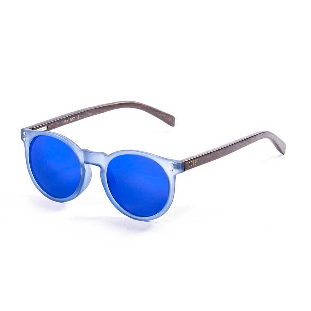 Купить Ocean sunglasses 55011.5 Деревянные поляризованные солнцезащитные очки Lizard Brown / Blue Transparent / Blue 7ft.ru в интернет магазине Семь Футов
