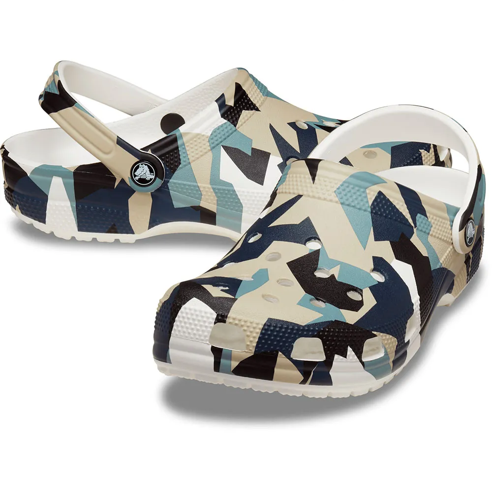 Купить Crocs 211009-94s-m7/w9 Деревянные башмаки Geo Camo White / Multi 35x25x15 EU 39 7ft.ru в интернет магазине Семь Футов