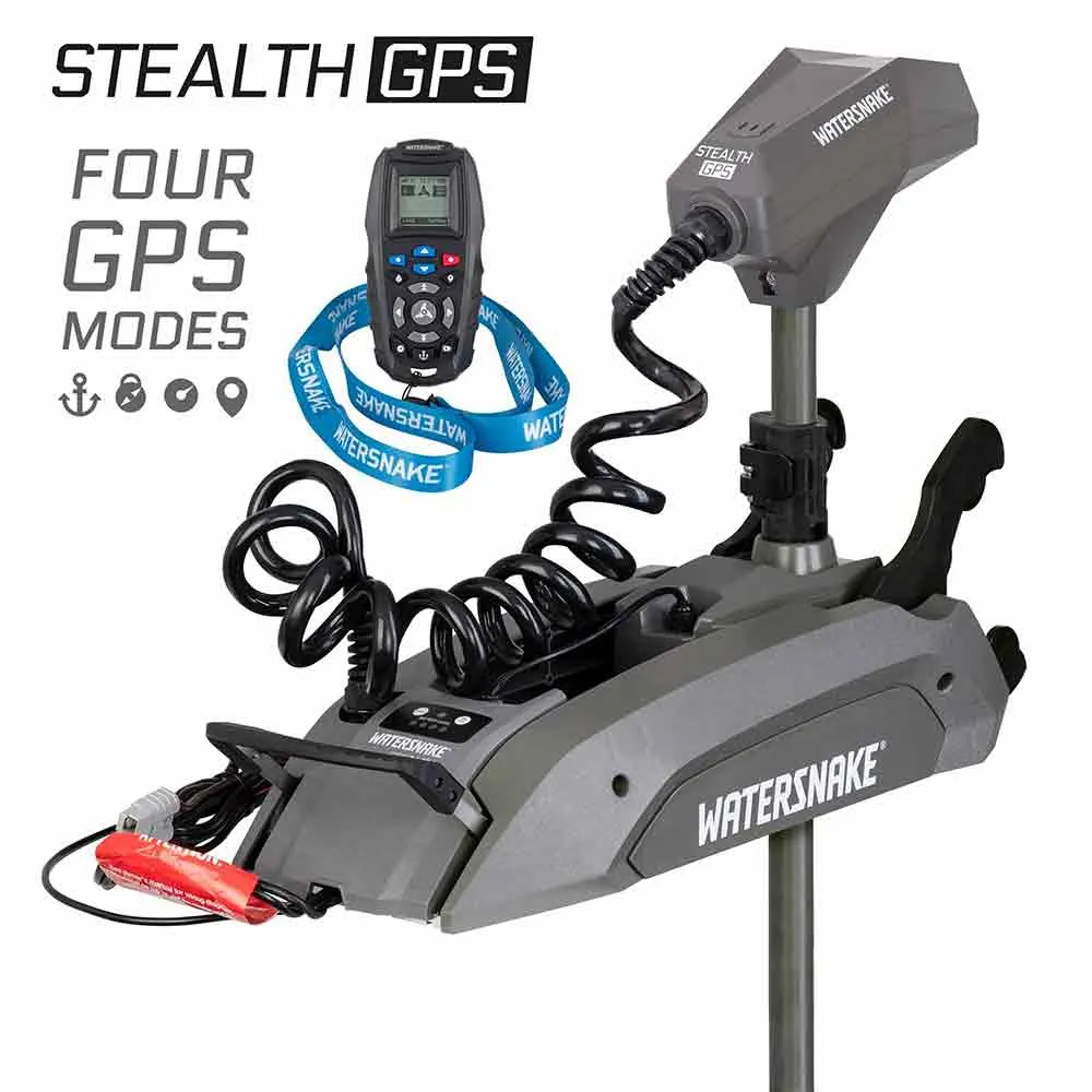 Купить Watersnake 5448.065.54 электродвигатель Stealth GPS 65Lbs 54´´ 12V Grey 125x60x20 7ft.ru в интернет магазине Семь Футов