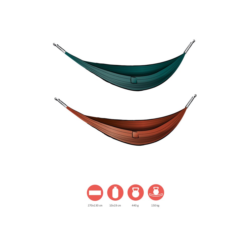 Купить Grand canyon 360024 Bass Hammock Оранжевый  Storm 270 x 130 cm 7ft.ru в интернет магазине Семь Футов