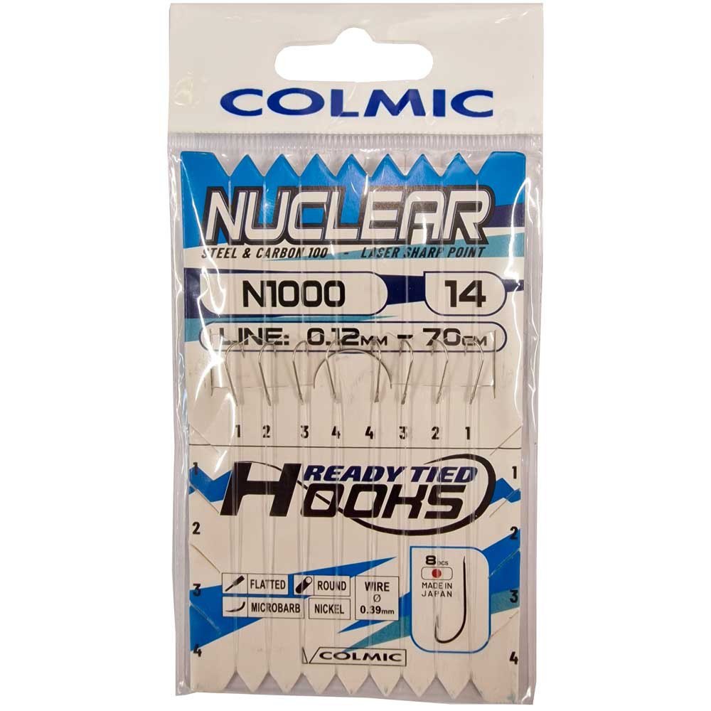 Купить Colmic ALX021416 крючок с бородкой N1000 0.160 mm 70 cm Nickel 14 7ft.ru в интернет магазине Семь Футов