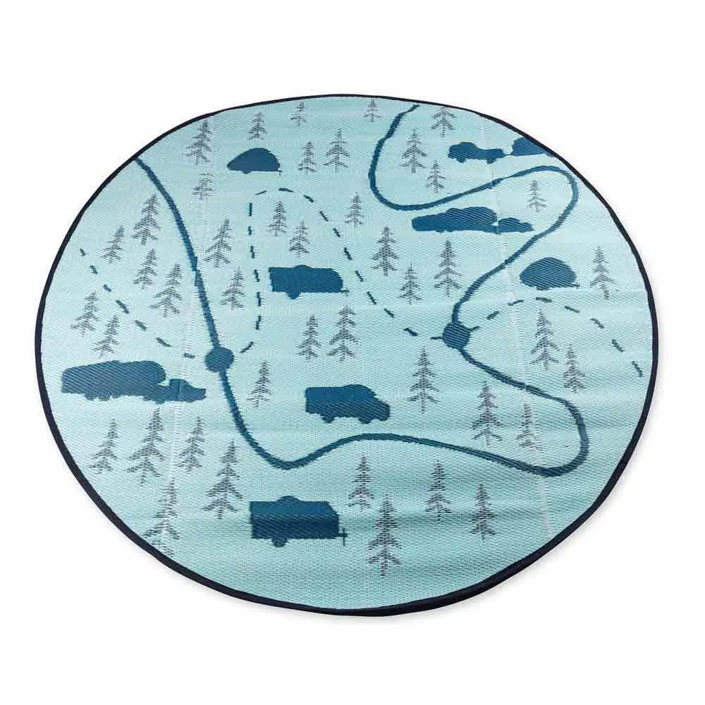 Купить Camco 17-42834 круглый коврик 1.82 m  Map Pattern 7ft.ru в интернет магазине Семь Футов