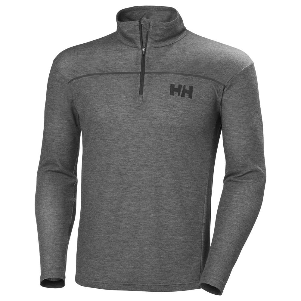 Купить Helly hansen 30208_981-2XL Толстовка с полумолниеймолнией HP Серый Ebony Melange 2XL 7ft.ru в интернет магазине Семь Футов