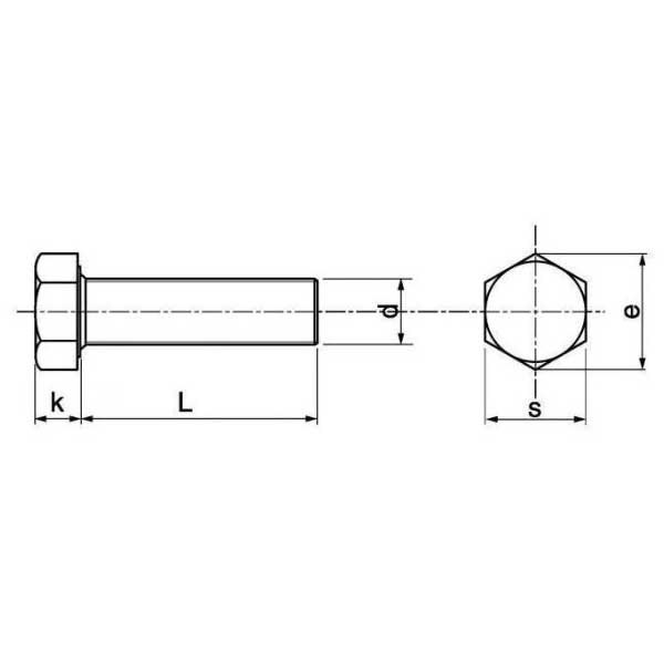 Купить Euromarine 700348-UNIT A4 DIN 933 10x40 mm Винт с шестигранной головкой Серебристый Silver 7ft.ru в интернет магазине Семь Футов