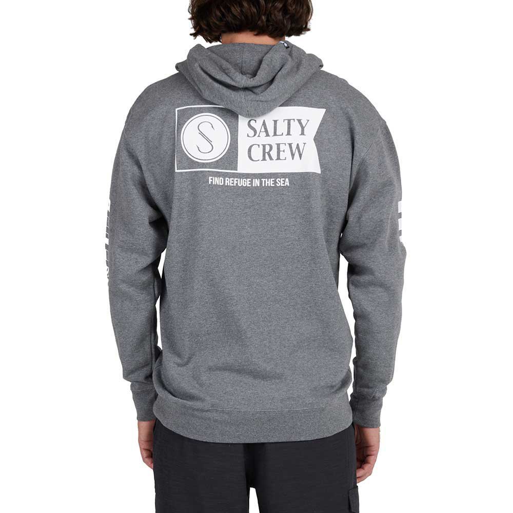 Купить Salty crew 20335063-GUNHEA-L флисовая толстовка Alpha Серый Gunmetal Heather L 7ft.ru в интернет магазине Семь Футов