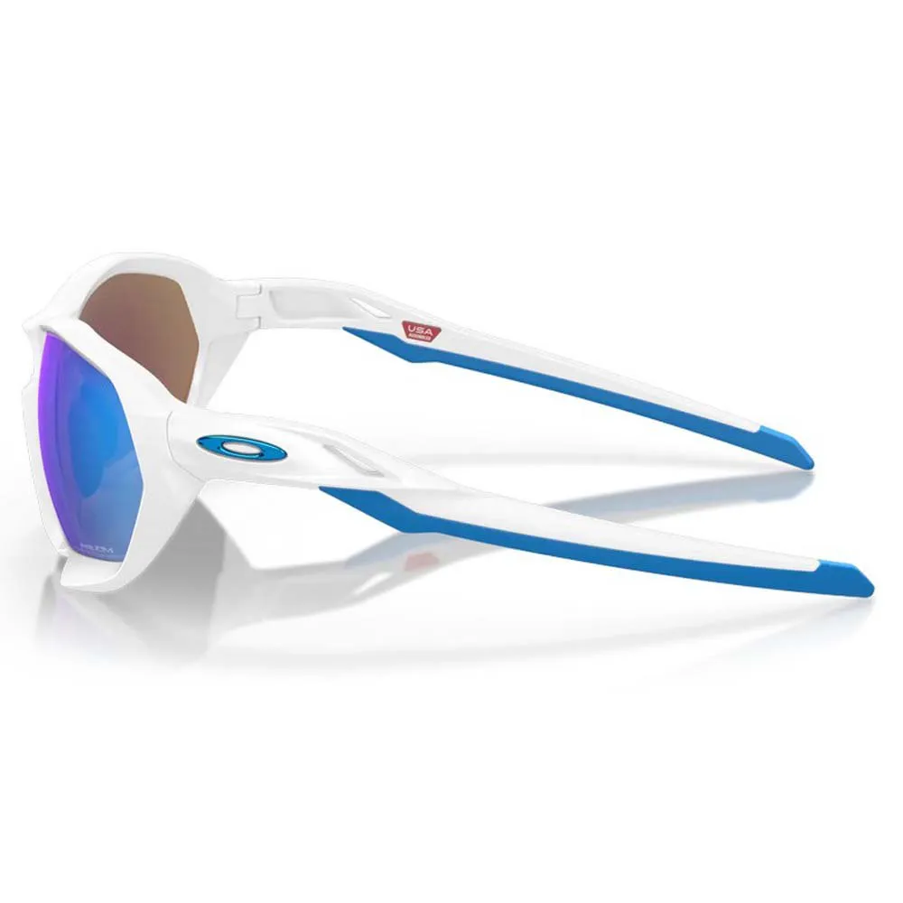 Купить Oakley OO9019-1059 Солнцезащитные очки Plazma Prizm Matte White Prizm Sapphire/CAT3 7ft.ru в интернет магазине Семь Футов