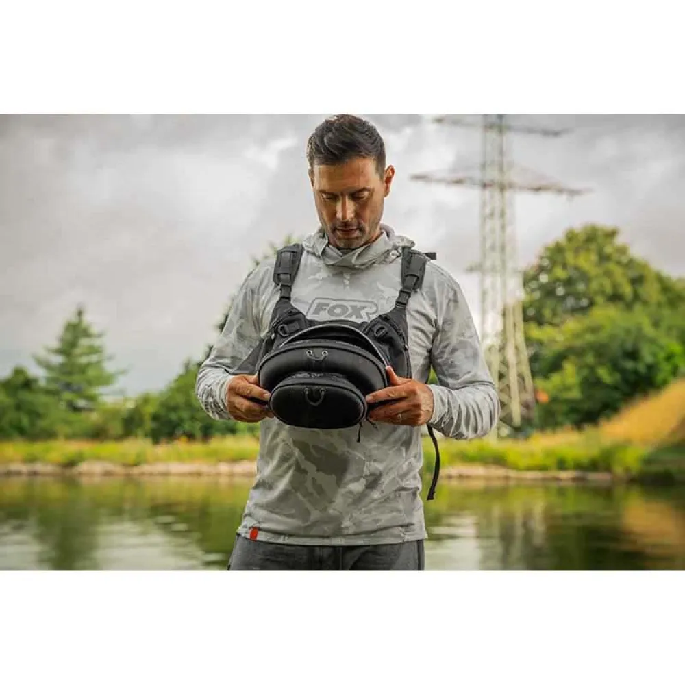 Купить Fox rage nlu150 поясная сумка Camo Voyager Chest Black Camo 40x30x20 7ft.ru в интернет магазине Семь Футов