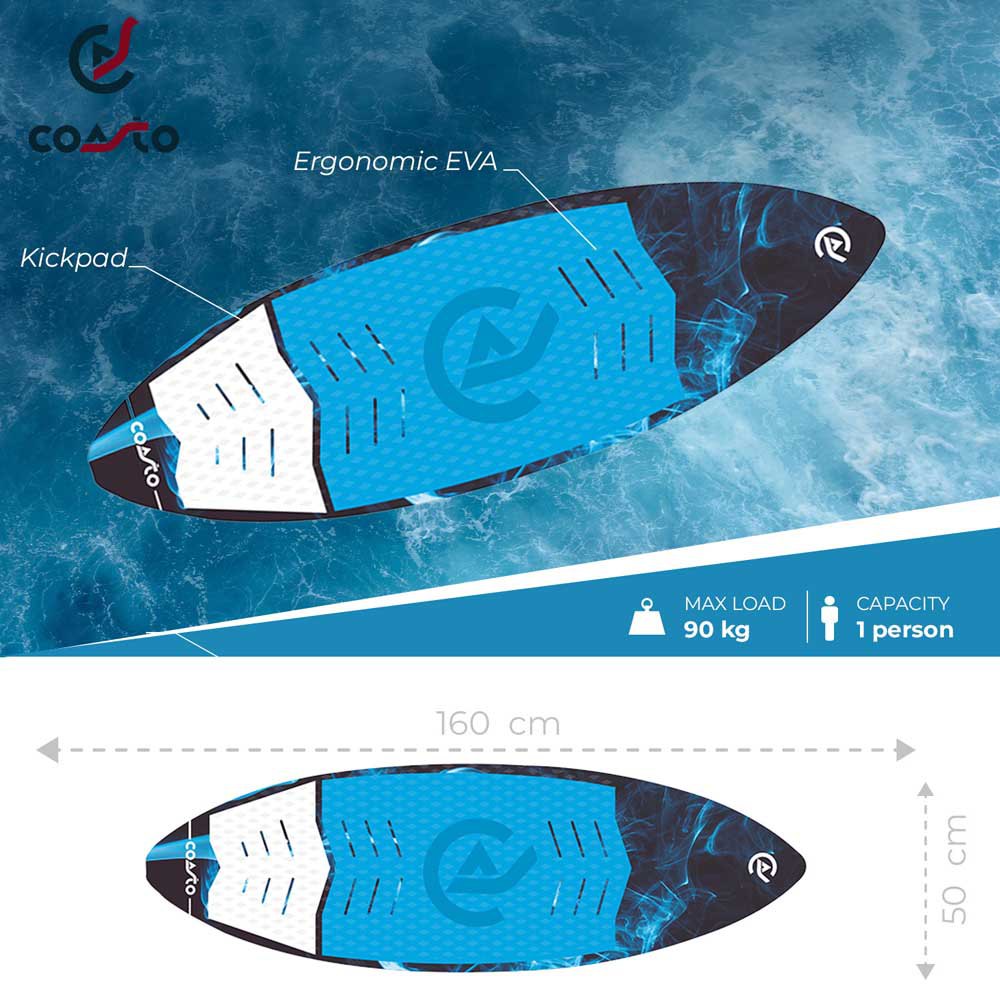 Купить Coasto PB-CWKSONYX вейксерфинг Onyx  Blue 160 cm 7ft.ru в интернет магазине Семь Футов