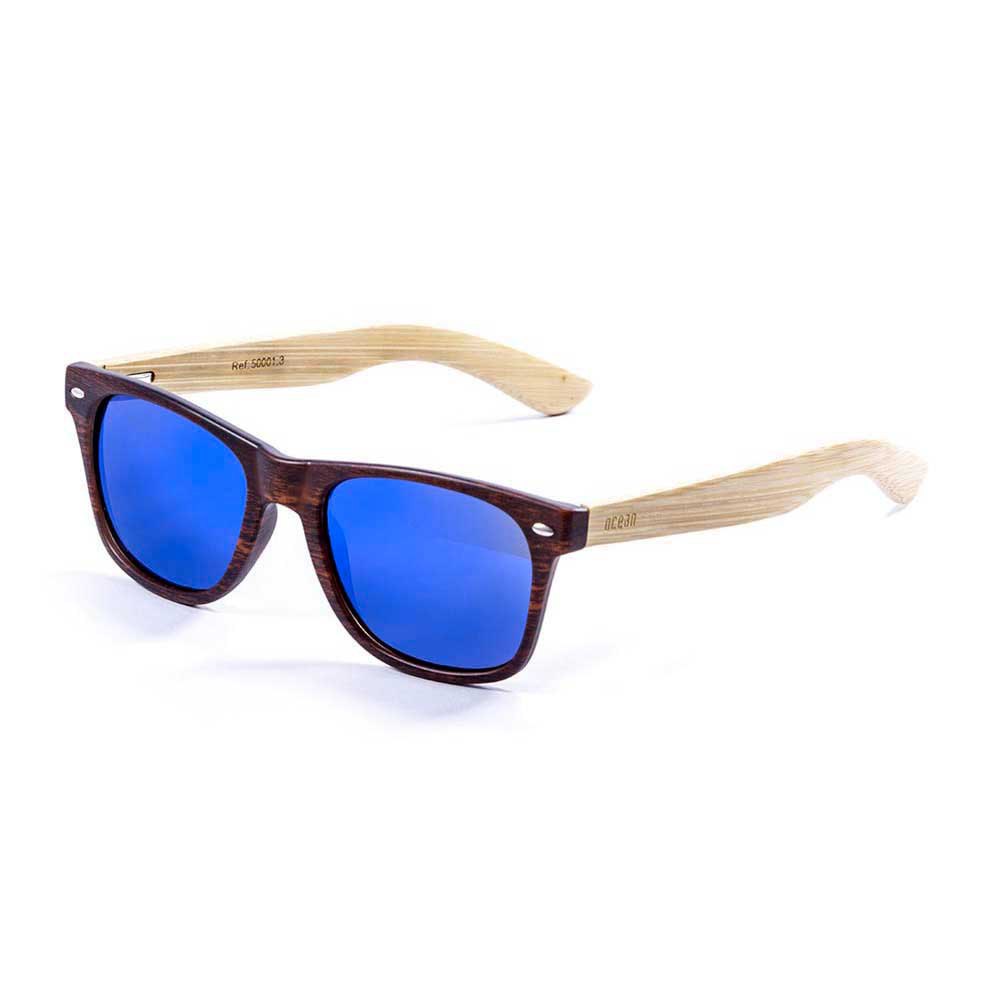 Купить Ocean sunglasses 50001.3 Деревянные поляризованные солнцезащитные очки Beach Brown / Blue 7ft.ru в интернет магазине Семь Футов