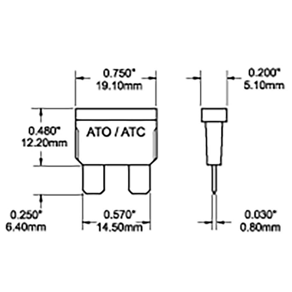 Купить Blue sea systems 4152361 ATO&ATC Предохранитель  Green 2 A 7ft.ru в интернет магазине Семь Футов