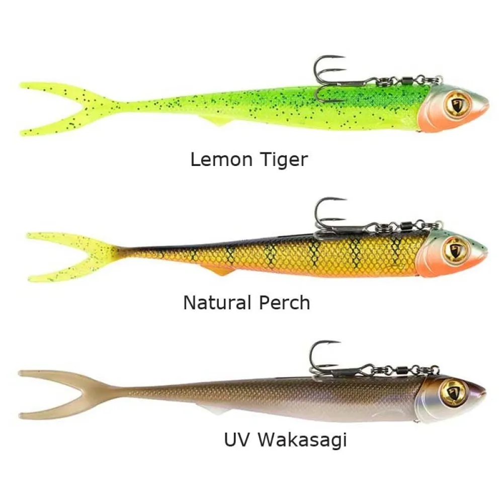 Купить Fox rage NRR094-UNIT Мягкий приманка Ready Rig Slick Finesse 40g 160 mm Lemon Tiger 7ft.ru в интернет магазине Семь Футов
