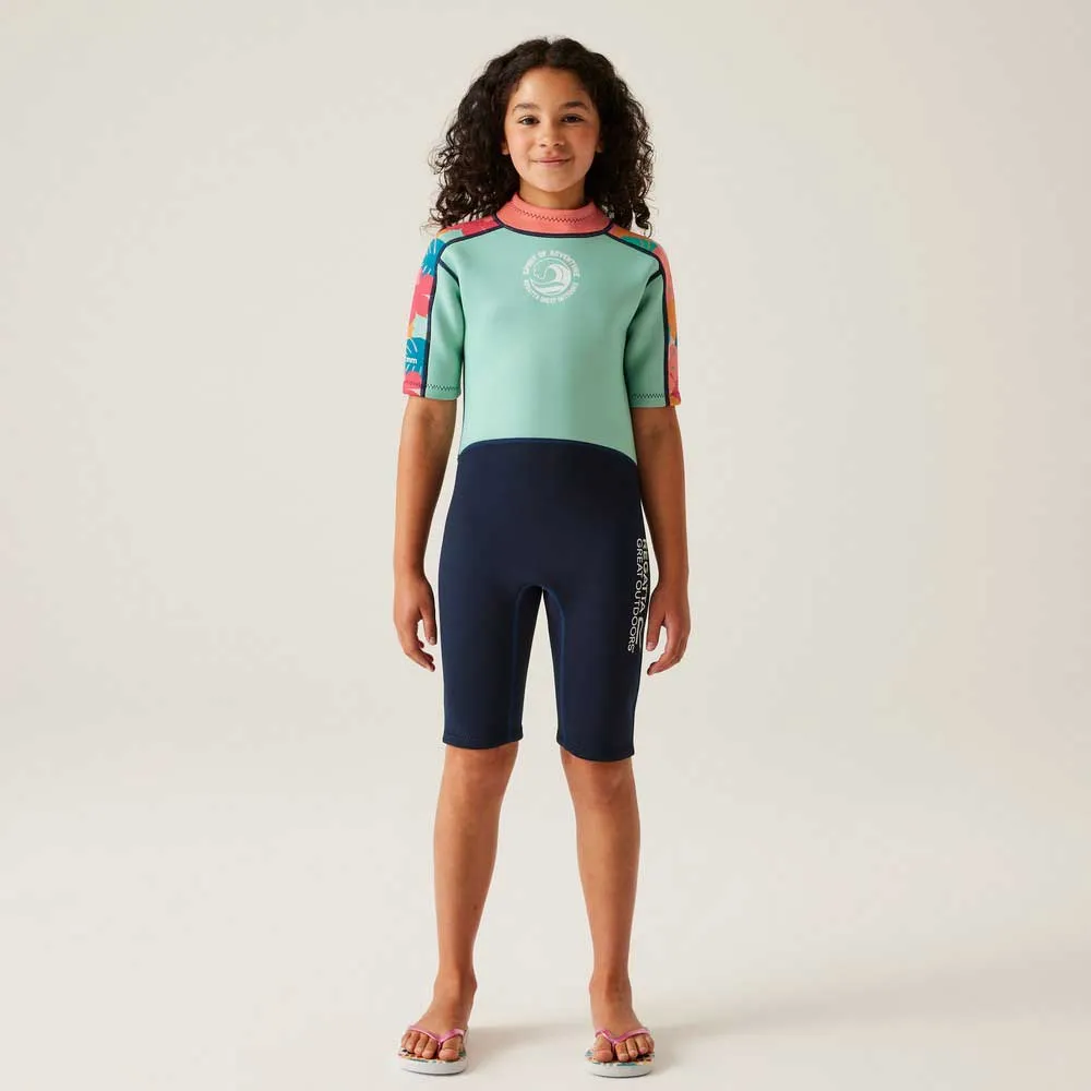 Купить Regatta rkm044-0ah-7-8yrs Неопреновый гидрокостюм мокрого типа RKM044 Tropical Leaf / Aruba Blue 30x25x5 7-8 Years 7ft.ru в интернет магазине Семь Футов