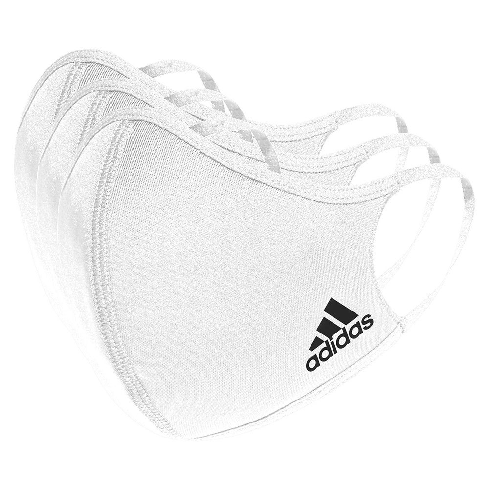 Купить adidas H34588/XS-S Logo 3 Единицы Лицо Маска Белая White XS-S 7ft.ru в интернет магазине Семь Футов