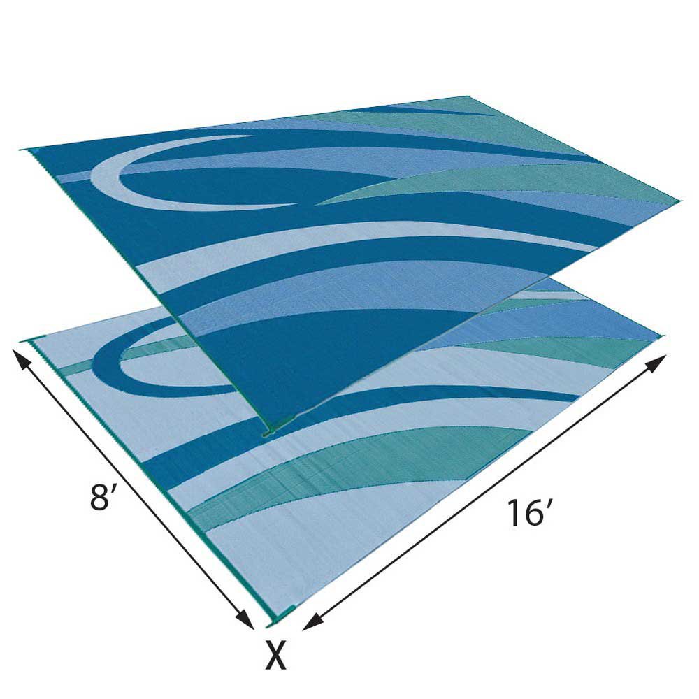 Купить Stylish camping 672-GB3BLUGRN ковер Graphic GB3  Blue / Green 2.43 x 4.87 m 7ft.ru в интернет магазине Семь Футов