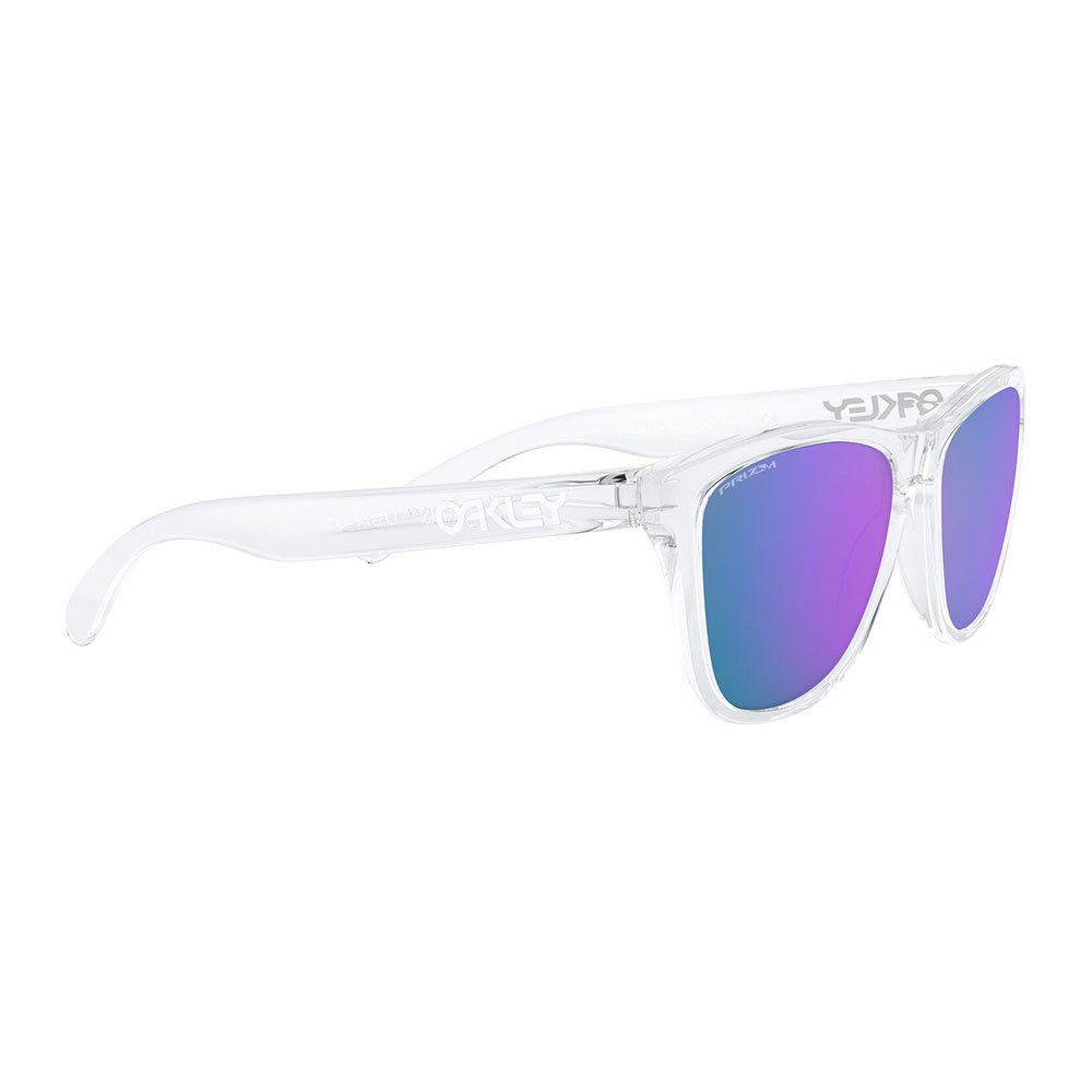 Купить Oakley OO9013-H755 Frogskins Prizm Солнцезащитные Очки Polished Clear Prizm Violet Iridium/CAT3 7ft.ru в интернет магазине Семь Футов