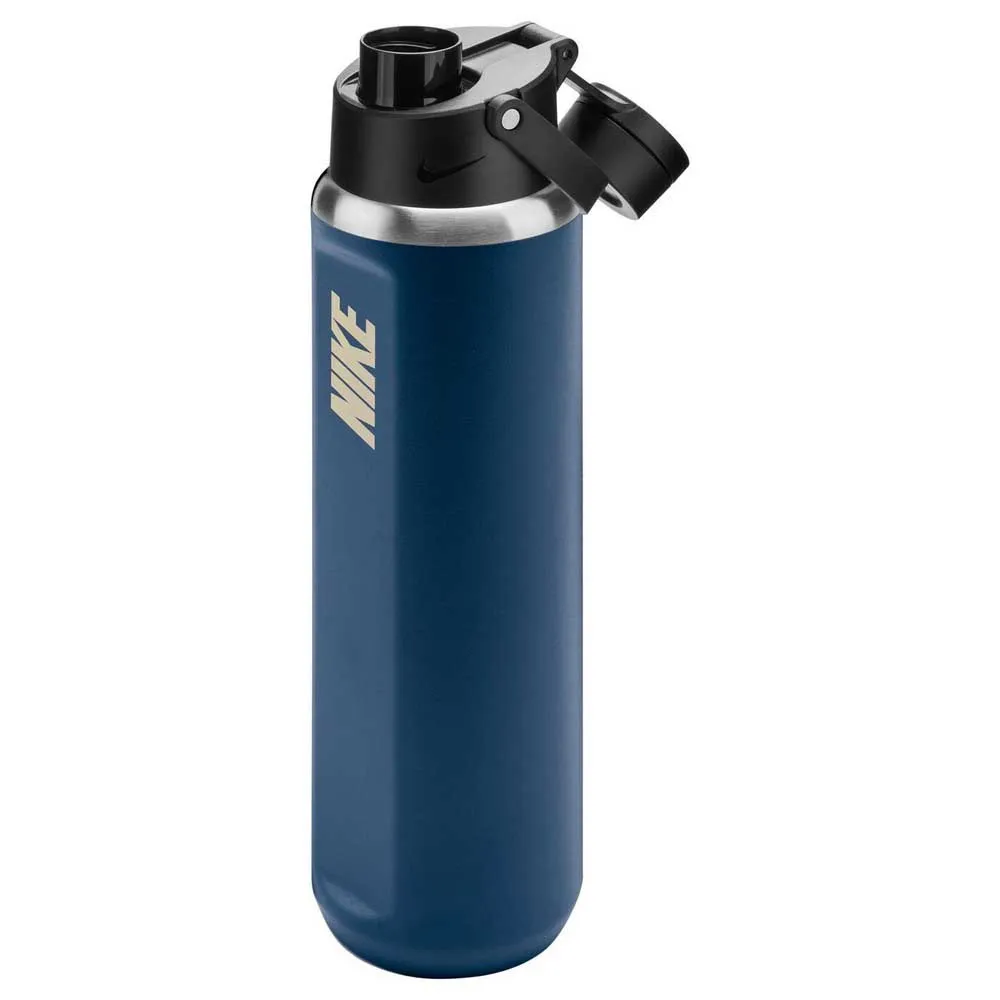 Купить Nike n101379948724 Бутылка SS Recharge Chug RFSH 709ml Blue Force / Black / Lt Khaki 20x10x10 7ft.ru в интернет магазине Семь Футов