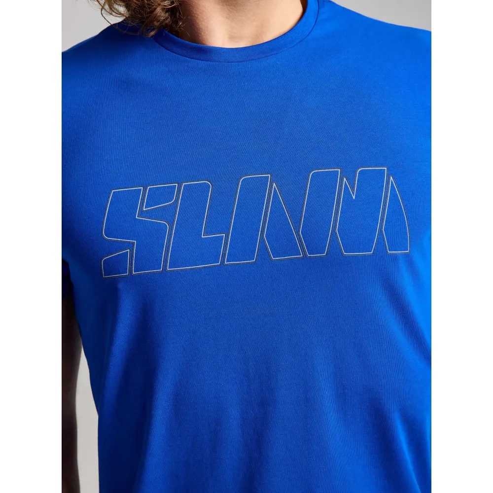 Купить Slam A112007S00-W11-L Футболка с коротким рукавом Logo Голубой Olympic Blue L 7ft.ru в интернет магазине Семь Футов