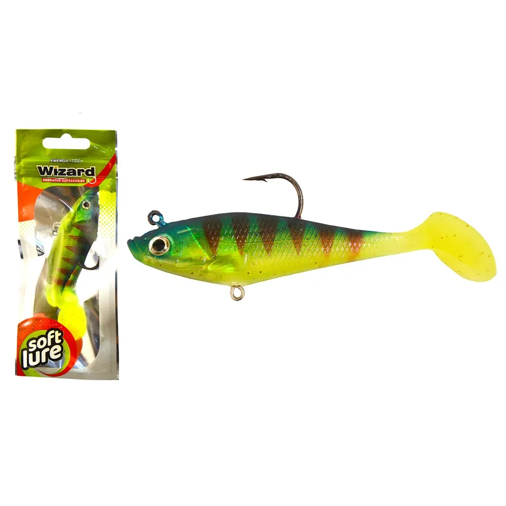 Купить Wizard 86916-393 Мягкий приманка Swimbait Paddle Long 76 mm Green Redtiger 7ft.ru в интернет магазине Семь Футов