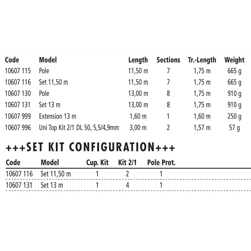 Купить Browning 10607116 2eX-S Competition Carp DL Полюс комплект Серебристый Multicolor 11.50 m  7ft.ru в интернет магазине Семь Футов