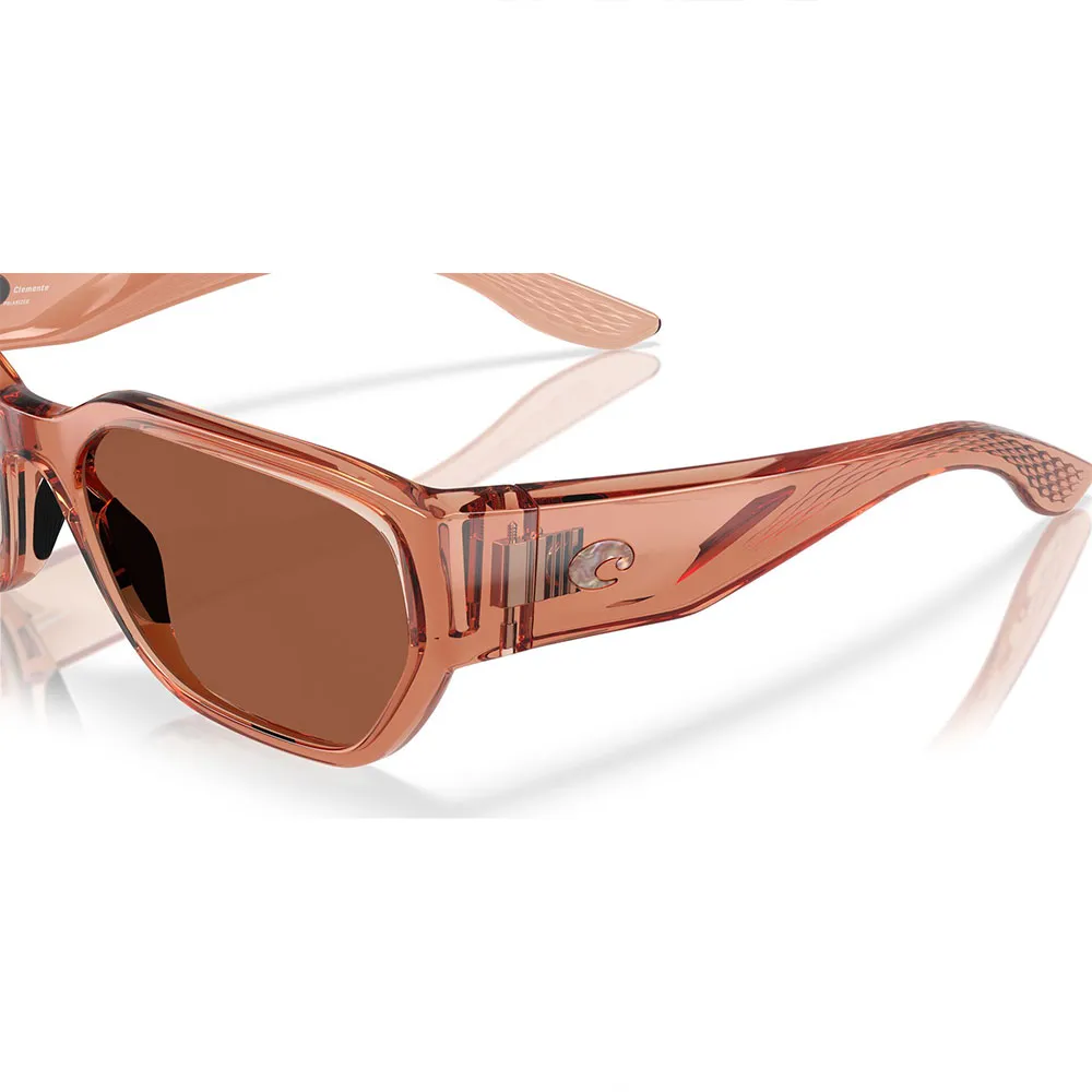 Купить Costa 06S9125-91250658 поляризованные солнцезащитные очки Clemente Translucent Pink Sands / Translucent Pink Sands Copper 580P/CAT3 7ft.ru в интернет магазине Семь Футов