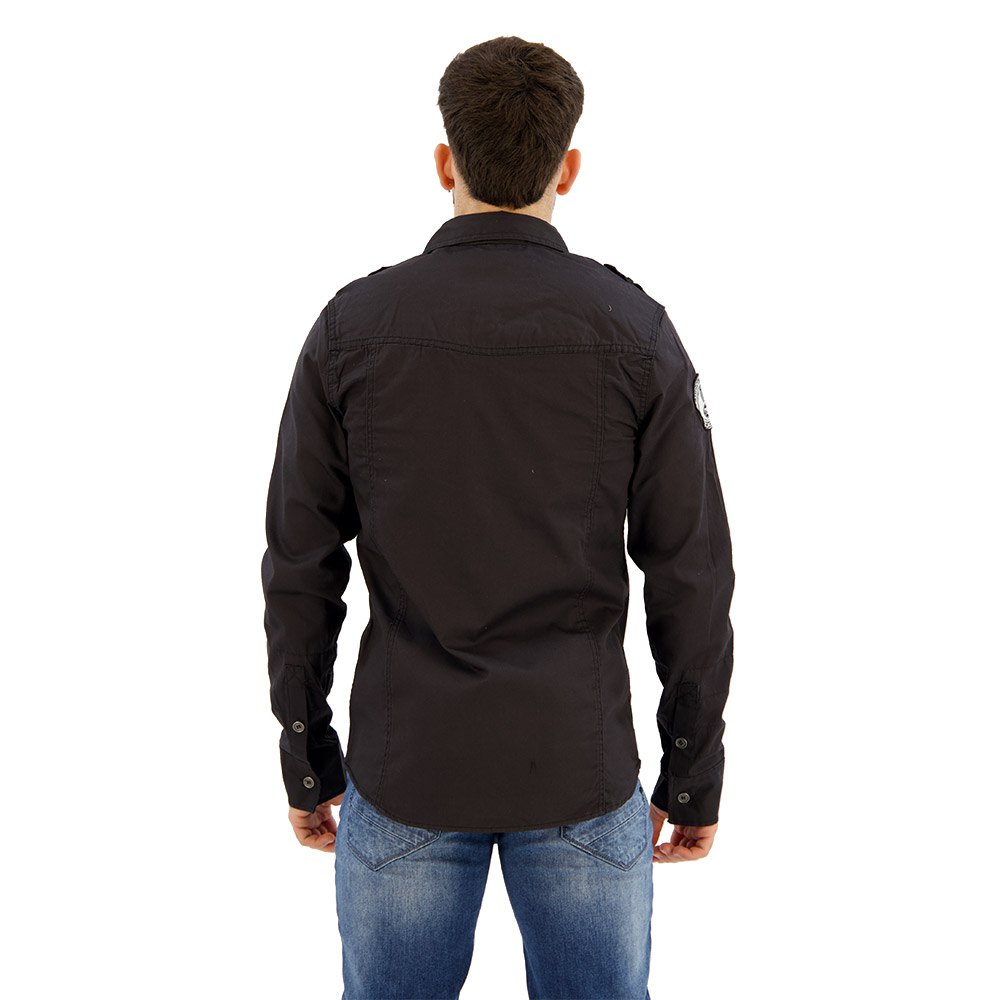 Купить Brandit 4023-2-M Рубашка с длинным рукавом Luis Vintage Черный Black M 7ft.ru в интернет магазине Семь Футов