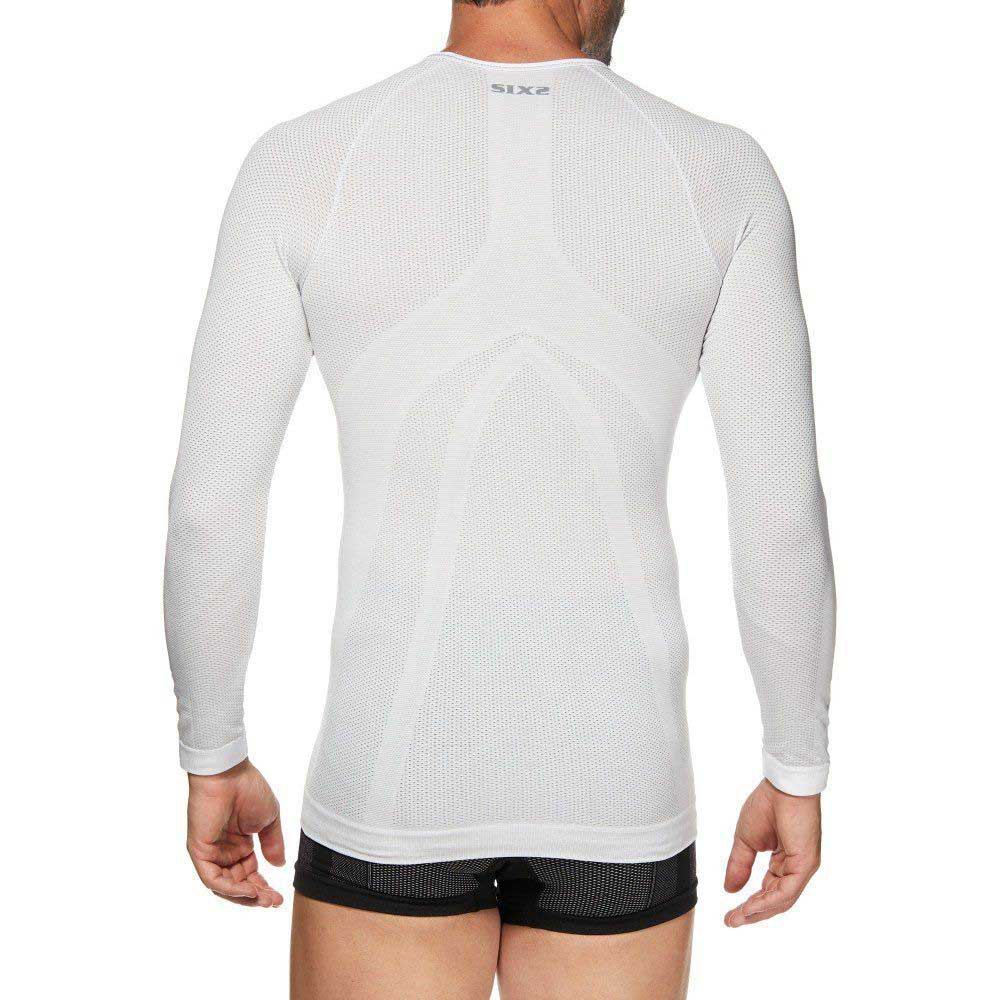 Купить Sixs U00TS2XLBIFI Компрессионная футболка с длинным рукавом TS2 Белая White Carbon L-XL 7ft.ru в интернет магазине Семь Футов