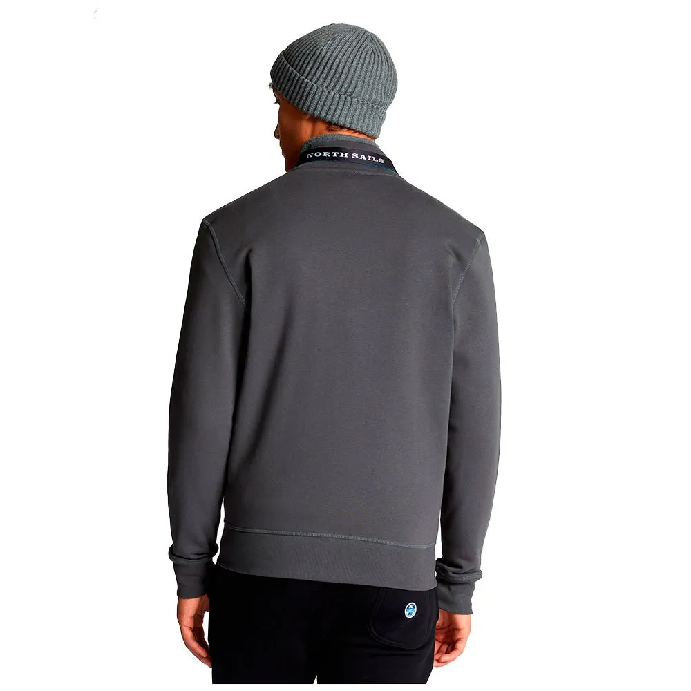 Купить North sails 691621-0952-XXL Толстовка на молнии Organic Fleece Голубой Asphalt 2XL 7ft.ru в интернет магазине Семь Футов