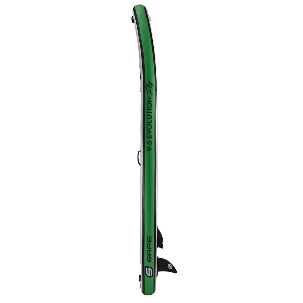 Купить Safe waterman hc100.022 Надувной комплект для падлбординга Aura Evolution Fly 9´6´´ White / Black / Green 132x56x35 289.6 cm 7ft.ru в интернет магазине Семь Футов