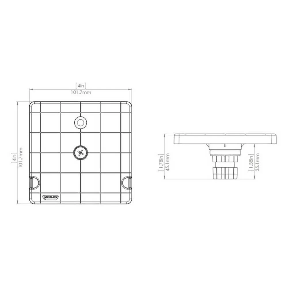 Купить Railblaza 02-4021-11-nd Поддержка вращающейся платформы Black 11x11x5 102 x 102 mm 7ft.ru в интернет магазине Семь Футов