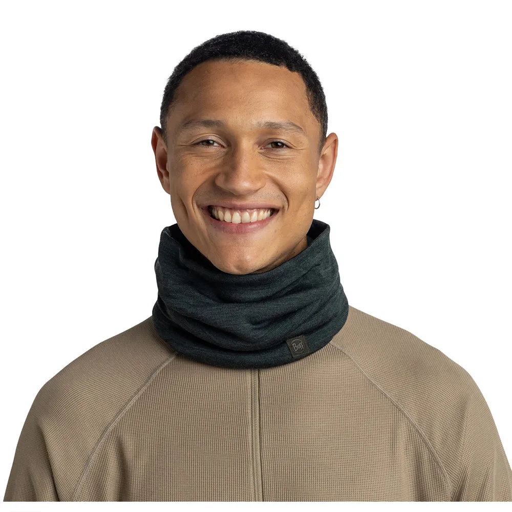 Купить Buff ® 113018.809.10.00 Шарф-хомут Merino Heavyweight Solid Forest 15x10x5 7ft.ru в интернет магазине Семь Футов