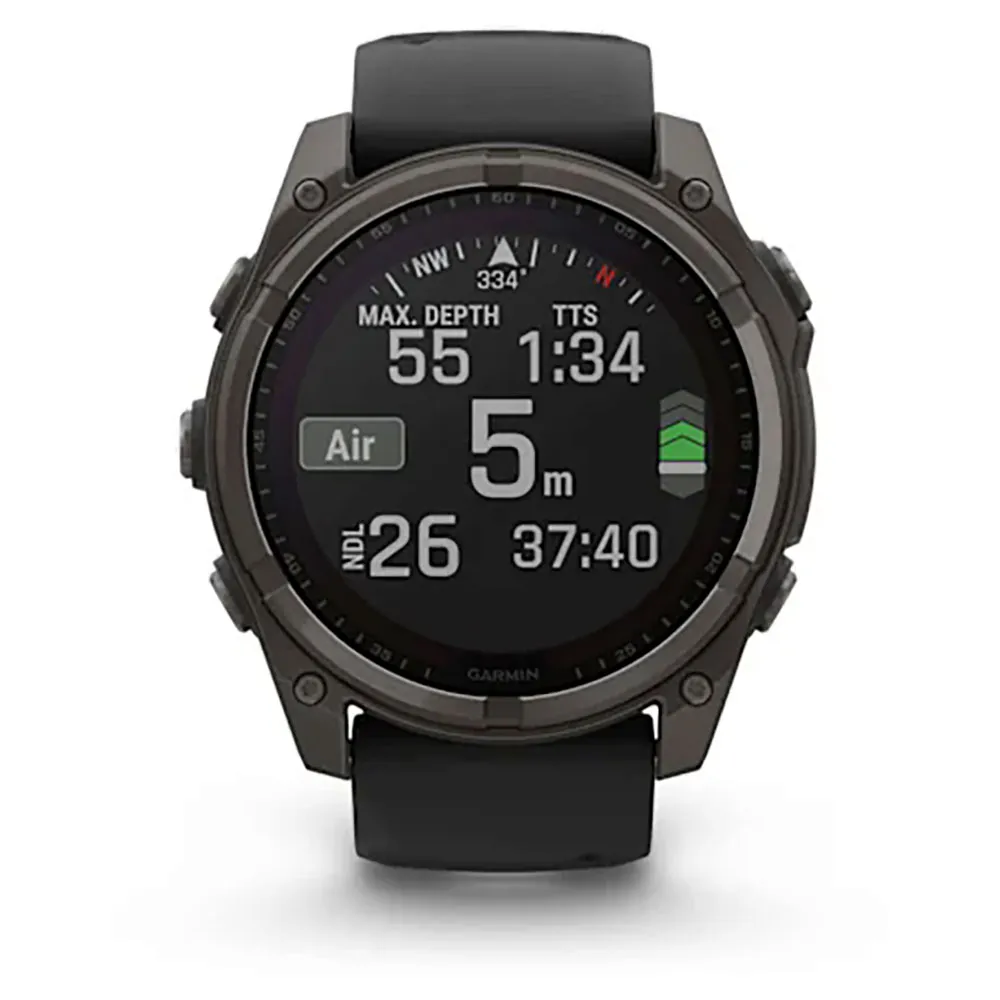 Купить Garmin 010-02907-11 Часы Fenix 8 51 mm Solar Sapphire  Black / Carbon Gray DLC Titanium 7ft.ru в интернет магазине Семь Футов