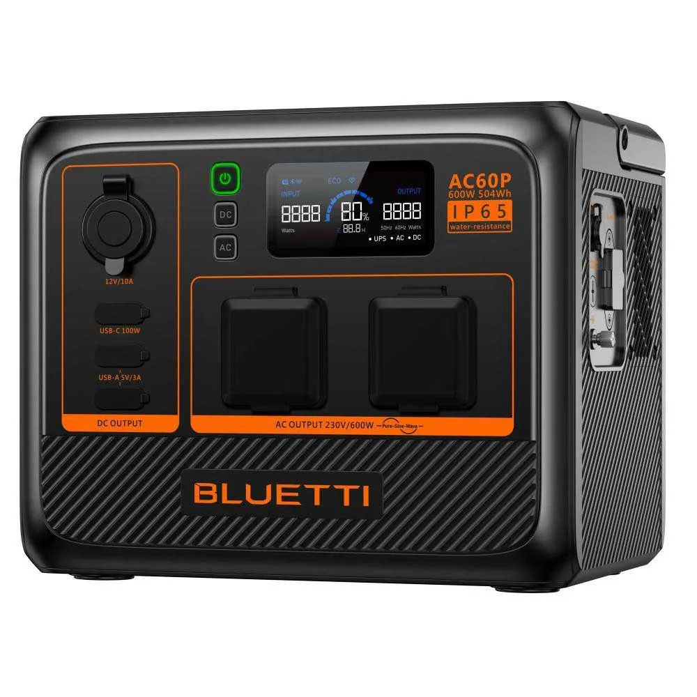 Купить Bluetti bl001 Генератор 504Wh IP65 600W Black 30x22x25 7ft.ru в интернет магазине Семь Футов
