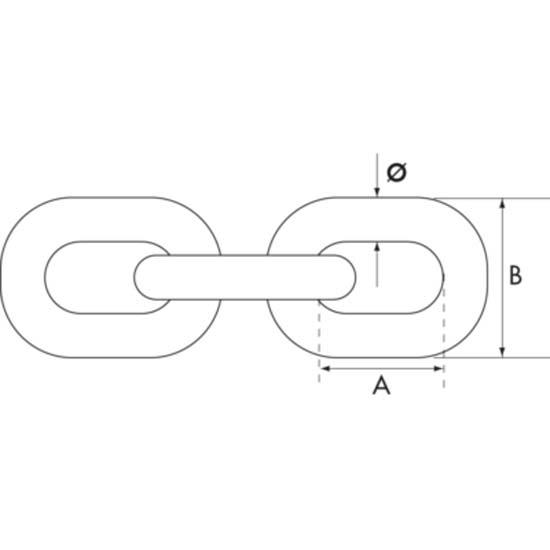 Купить Plastimo 16498 Верёвка Short Link Chain 10  8.0 mm 7ft.ru в интернет магазине Семь Футов