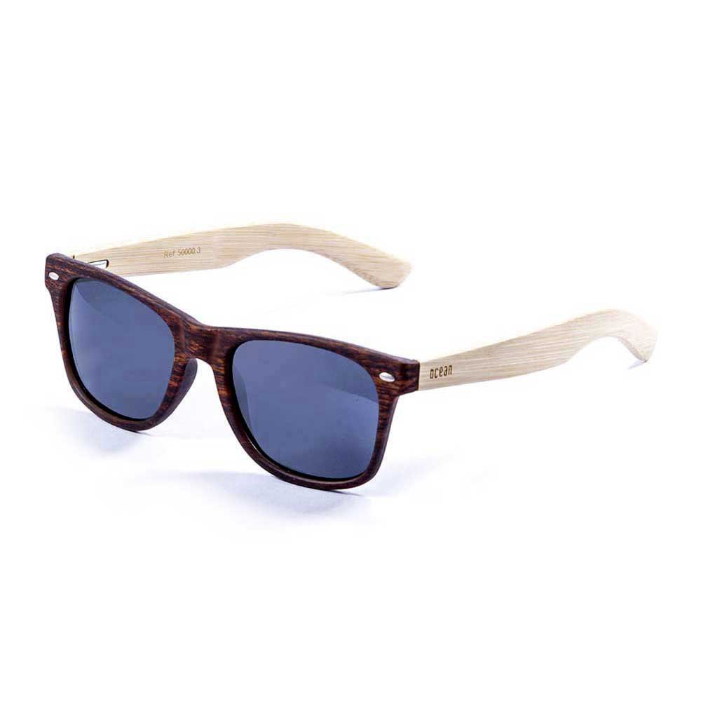 Купить Ocean sunglasses 50000.3 Деревянные поляризованные солнцезащитные очки Beach Brown / Smoke 7ft.ru в интернет магазине Семь Футов