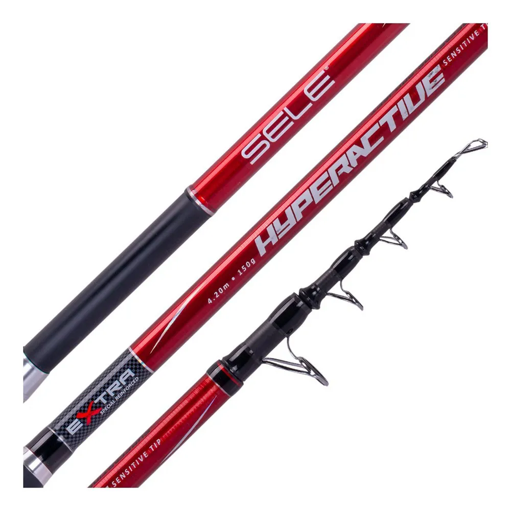 Купить Sele 221215 Телескопическое удилище для серфинга Hyperactive Red / Black 4.20 m 7ft.ru в интернет магазине Семь Футов