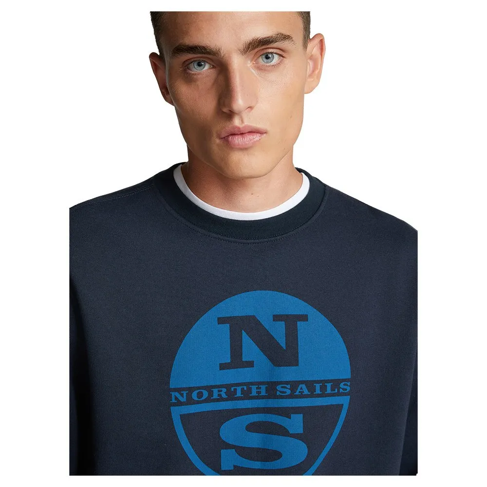 Купить North sails 691622-0802-S Толстовка Organic Fleece Голубой Navy Blue S 7ft.ru в интернет магазине Семь Футов