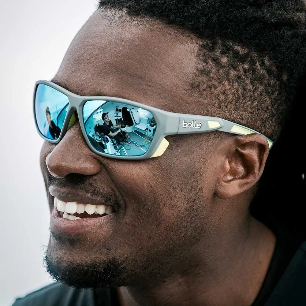 Купить Bolle bs034003 поляризованные солнцезащитные очки Airfin Grey Matte Acid 20x10x10 Sky Blue Polarized/CAT3 7ft.ru в интернет магазине Семь Футов