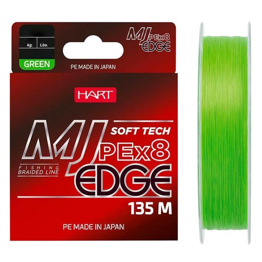 Купить Hart LHEG13510 Плетёная леска Mj Edge 135 m Бесцветный Fluo Green 0.100 mm 7ft.ru в интернет магазине Семь Футов